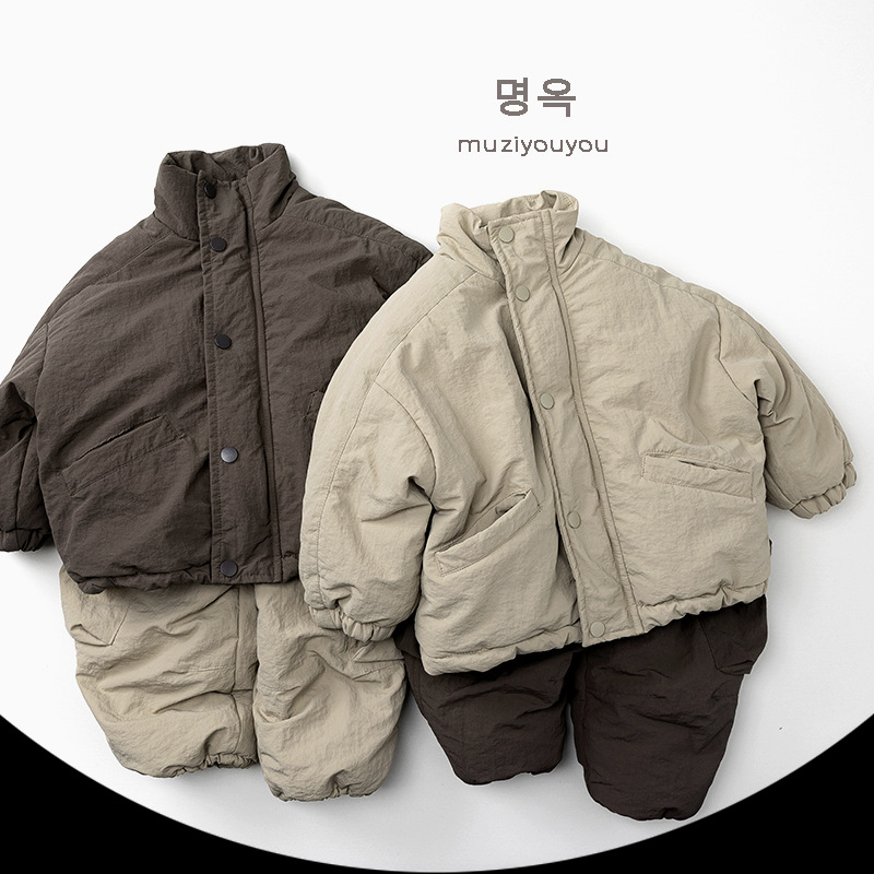【衣乐】韩系男童女童棉衣外套冬季新款韩版户外保暖加绒棉服