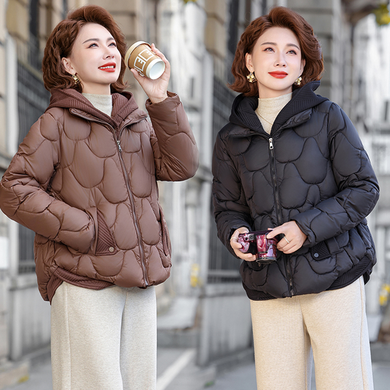假两件冬季棉服宽松外套短款棉袄韩版小个子棉服加厚棉衣新款