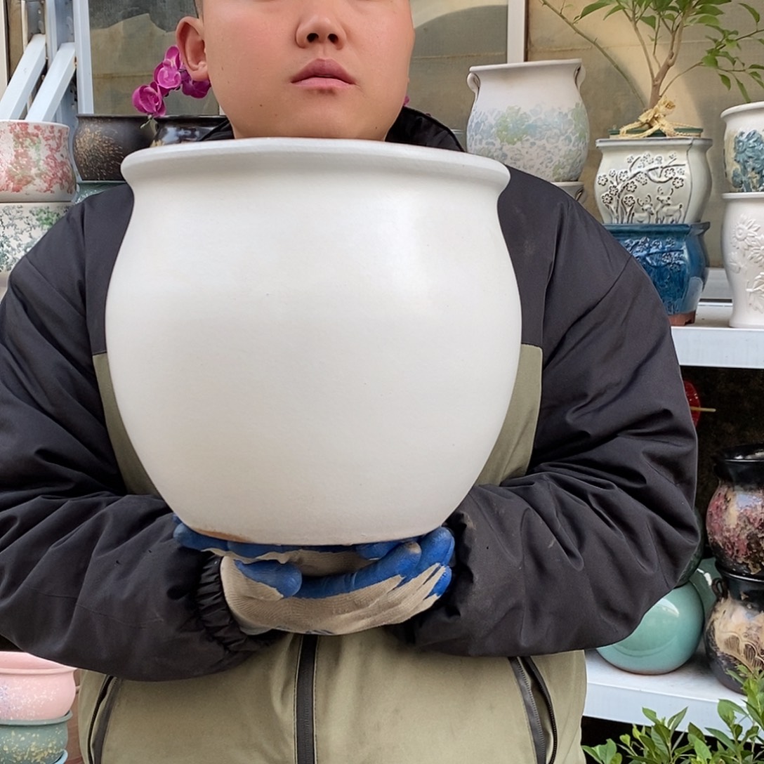 紫砂花盆口25高25福利