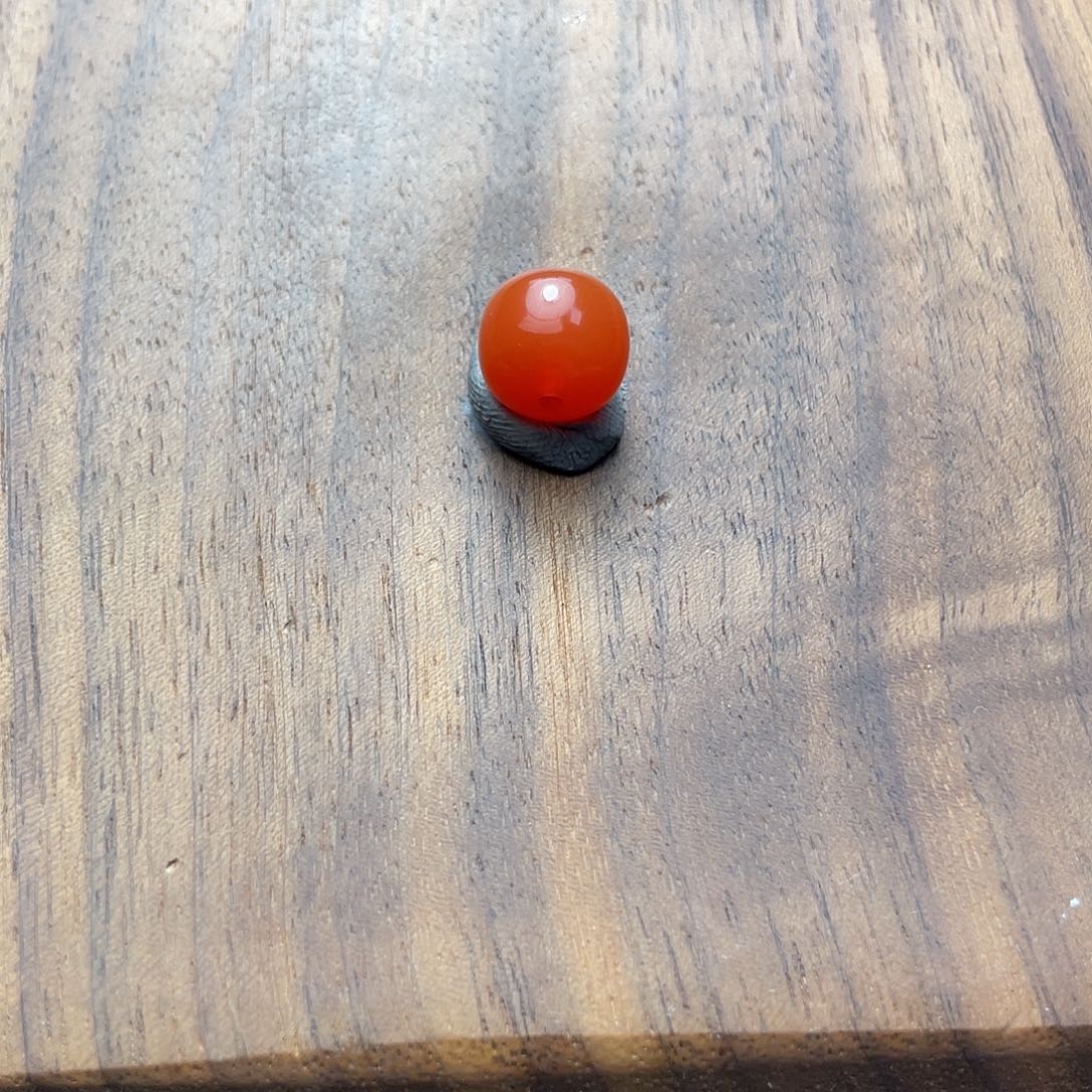 南红玛瑙柿子红9.1老型未镶嵌雨*石