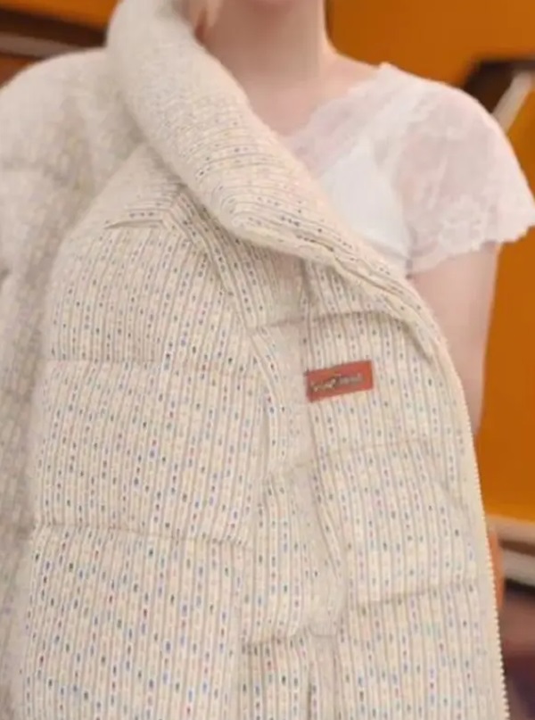 【PP】新款秋冬季女士时尚米白色百搭保暖洋羽绒服