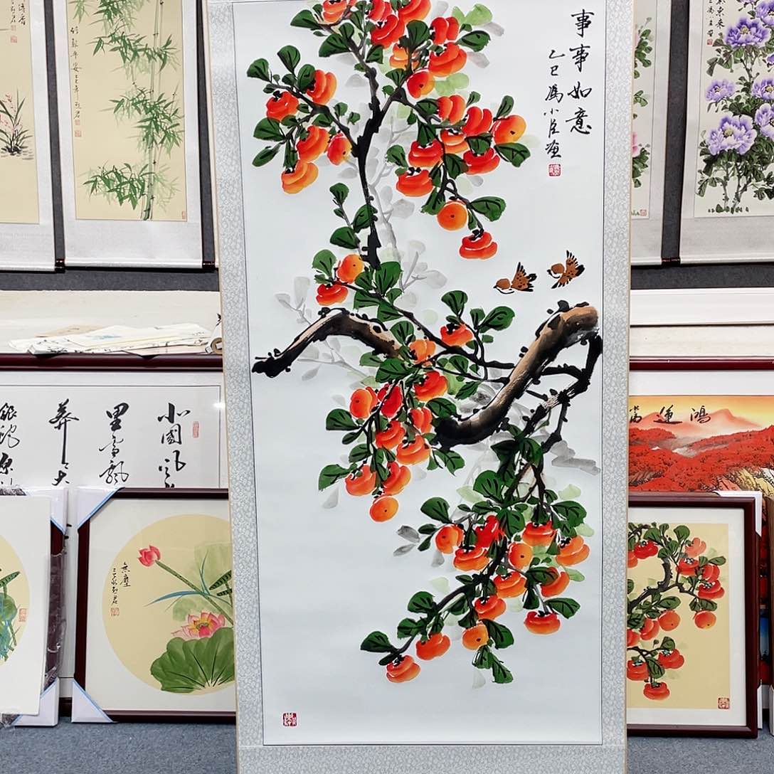 国画手绘手写作品