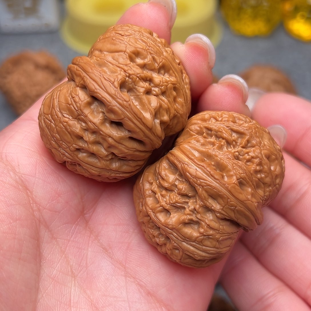 把件文玩核桃天花板元宝45全品