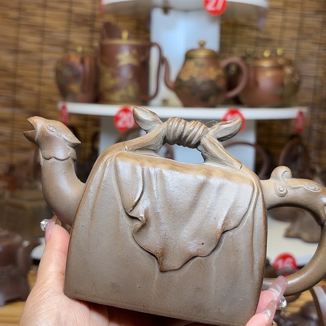 紫砂茶壶震*紫砂老壶