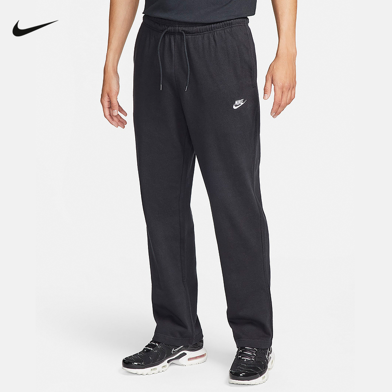NIKE/耐克男裤子新款棉质直筒运动裤薄款宽松休闲裤FQ4333-010