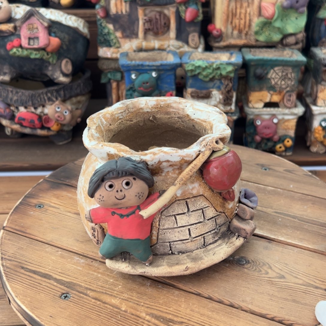 嘻哈多肉花盆内口9高度10