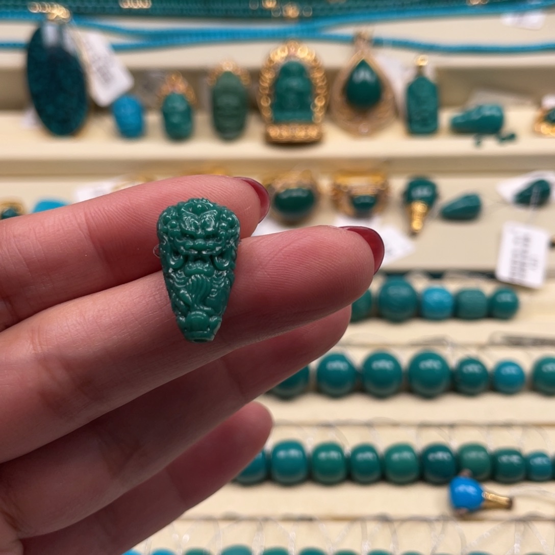 未镶嵌绿松石珠宝奇石拾*°