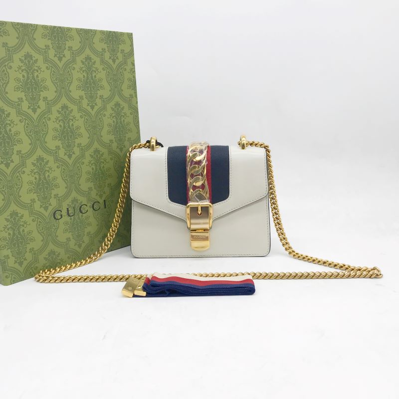 95新 GUCCI/古驰 洋诚二手 古驰白色塞尔维亚 95新 公价19000