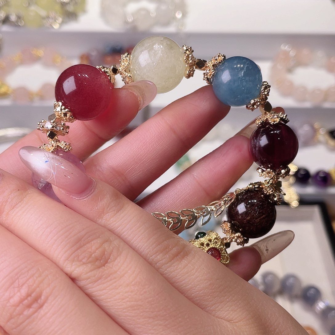 水晶手链合金菲*?尺寸