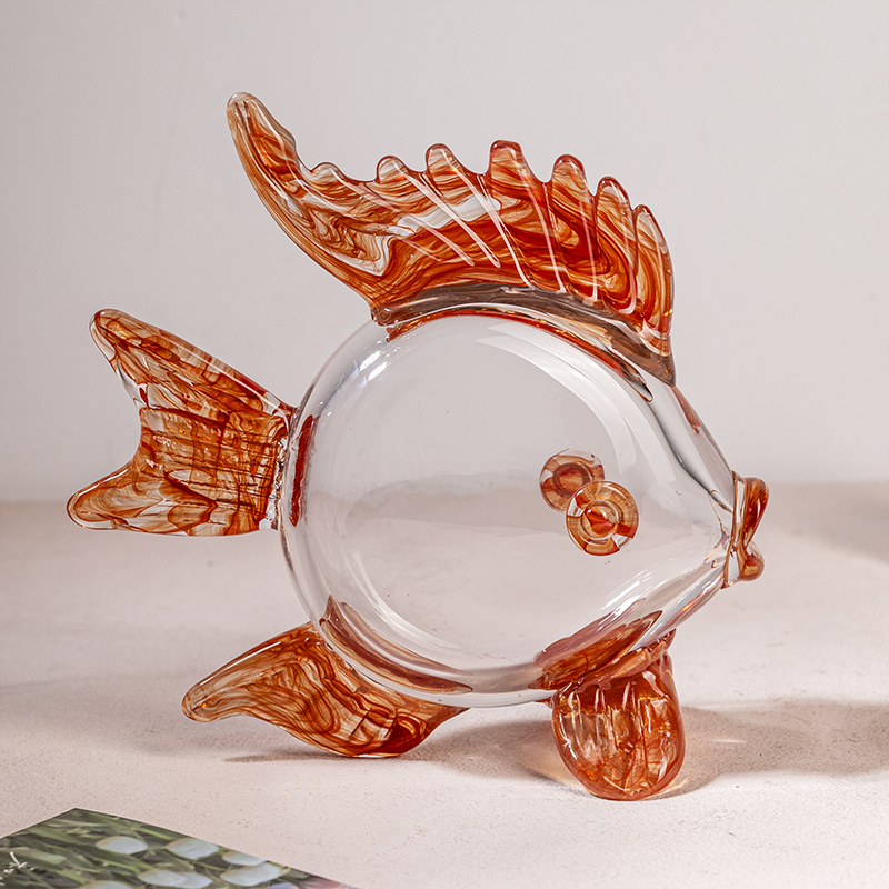 M969 红色简约时尚家居轻奢锦鲤装饰摆件