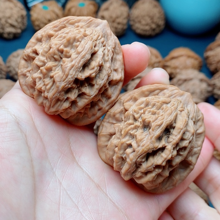 文玩核桃把件麦虎44全品