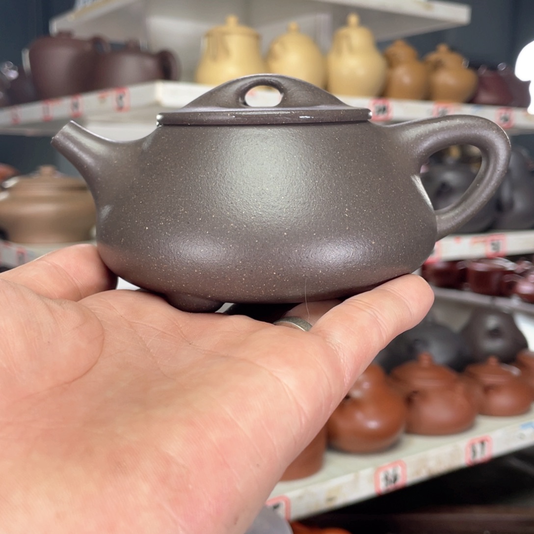 紫砂茶壶天青半手工250毫升