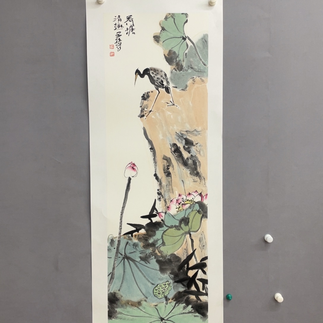 国画艺术家真人手绘