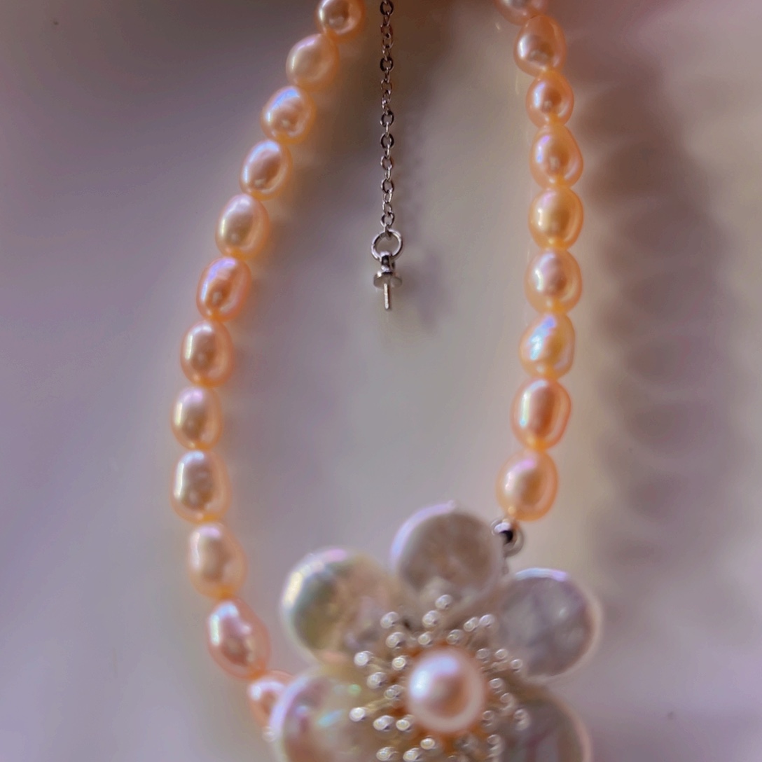 淡水珍珠手绳合金