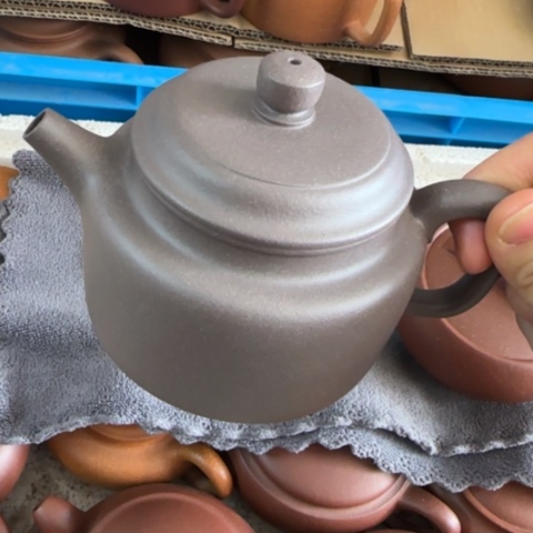 紫砂茶壶香***、天青泥料220cc