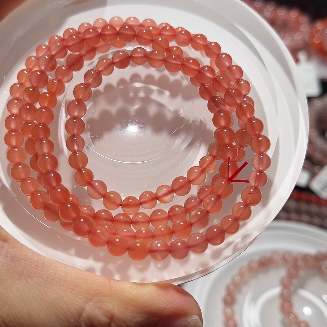 南红玛瑙未镶嵌手链