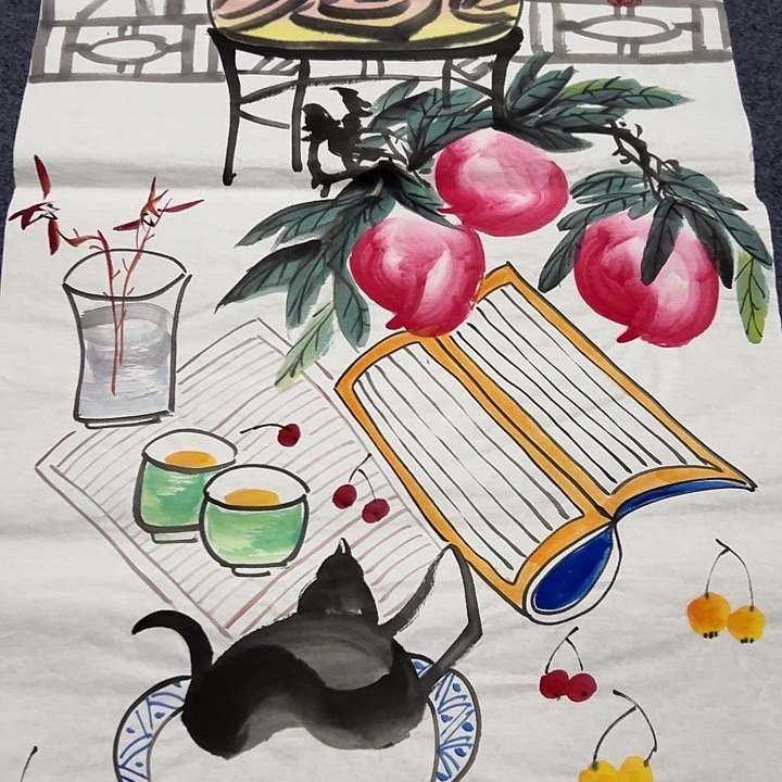 手绘国画作品欣赏