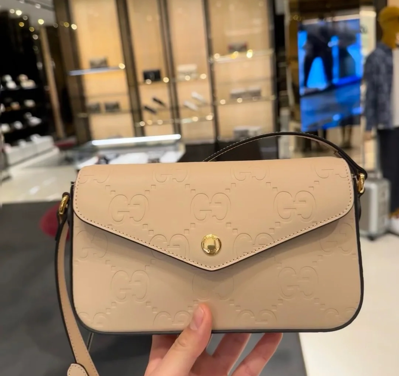 全新未使用 GUCCI/古驰 春夏限定信封包 尘袋 拍下送中检 