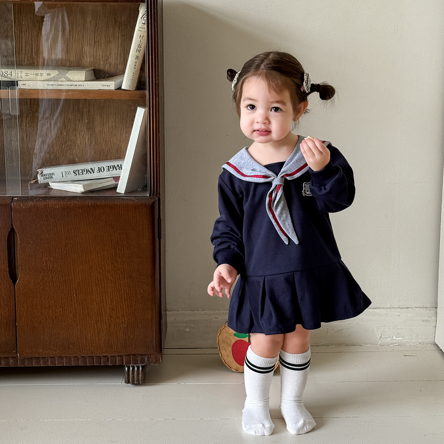 【9.15上新】女童连衣裙秋季2025新款海军风裙子