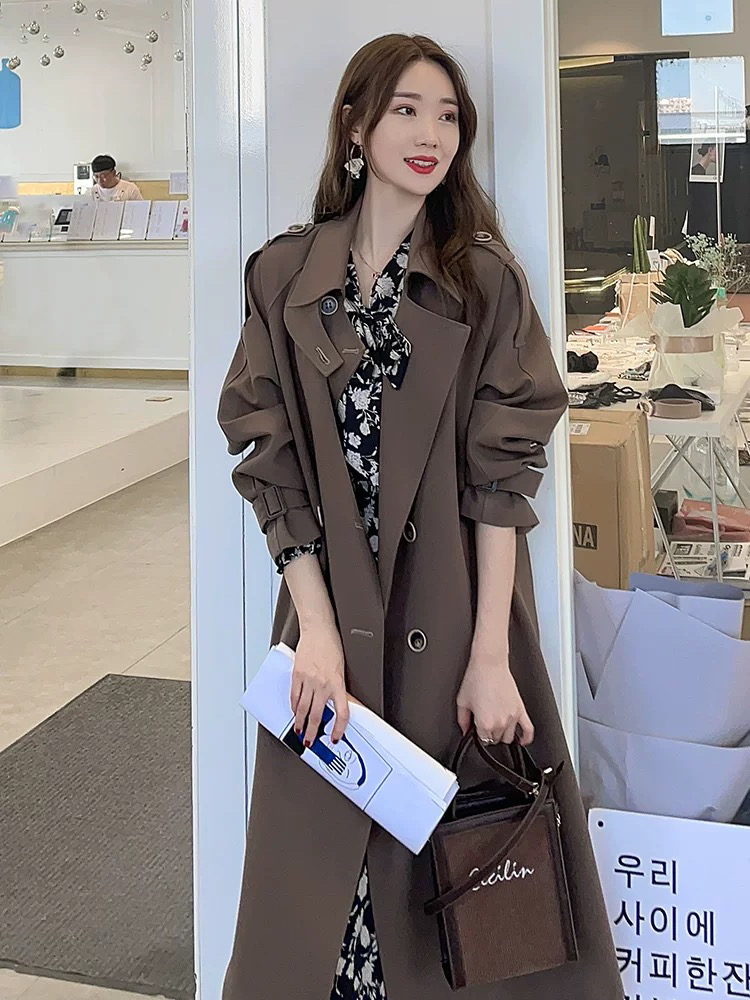 501-600【按主播过款编码下单】风衣外套女秋冬小个子英伦【非图片】