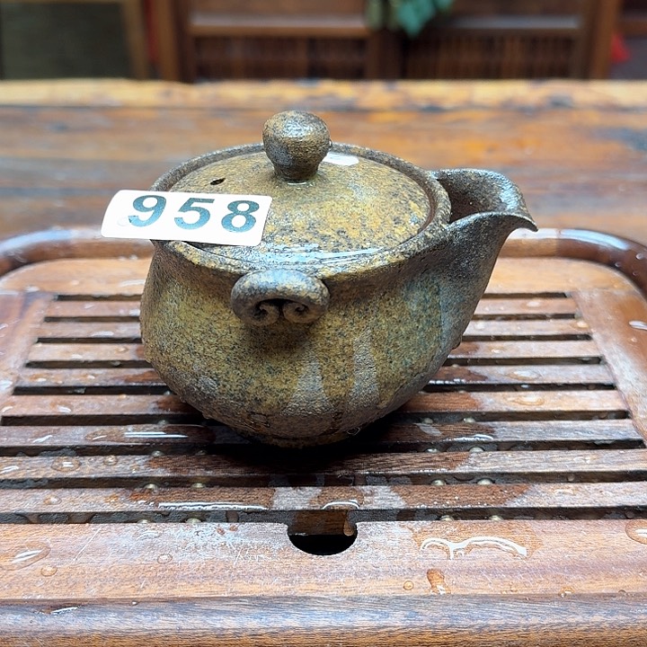 纯手工制作粗陶茶具