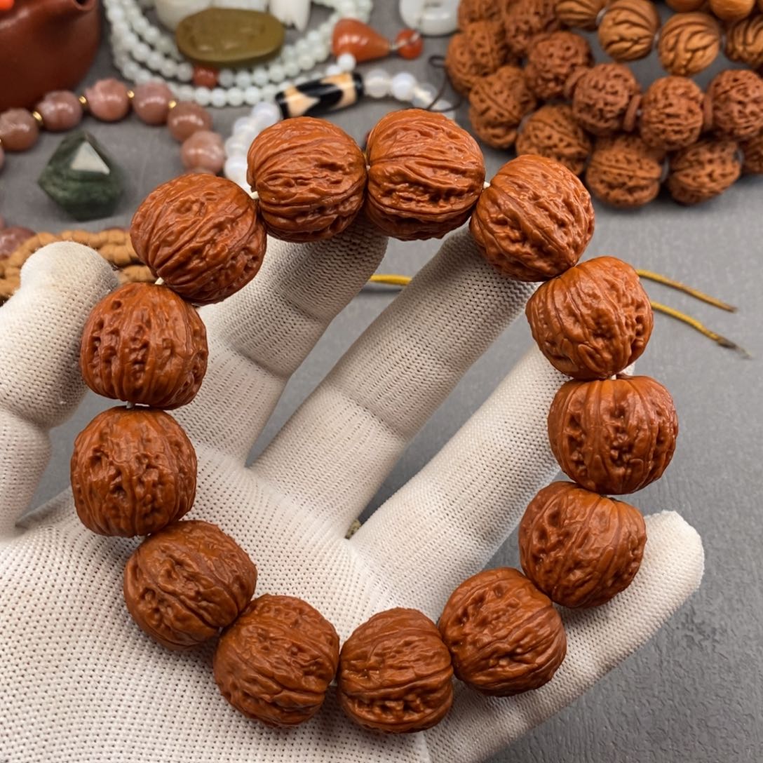 文玩核桃手串秋子小核桃23mm