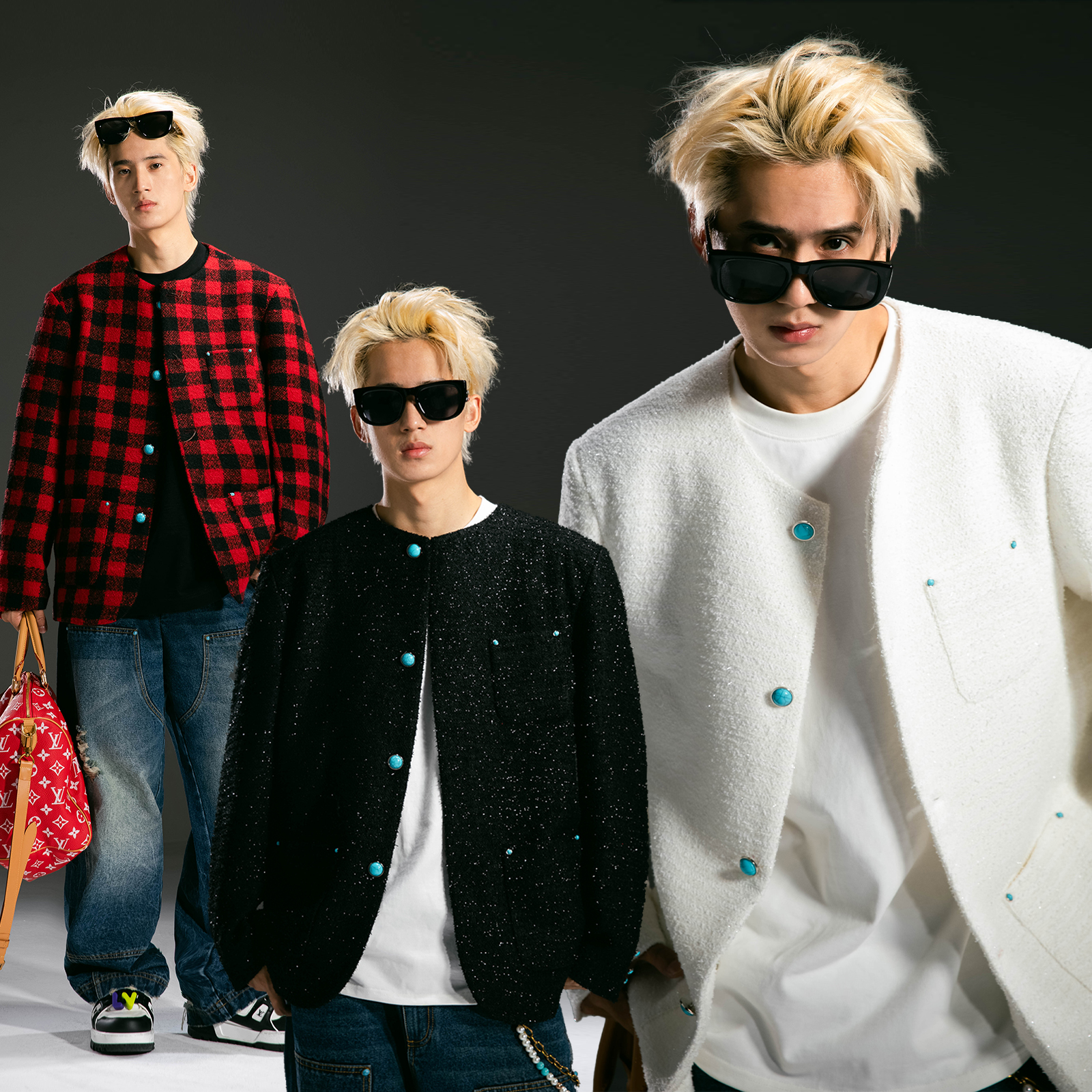 美式潮流小香风外套男女春秋季新款简约百搭宽松上衣长袖8020