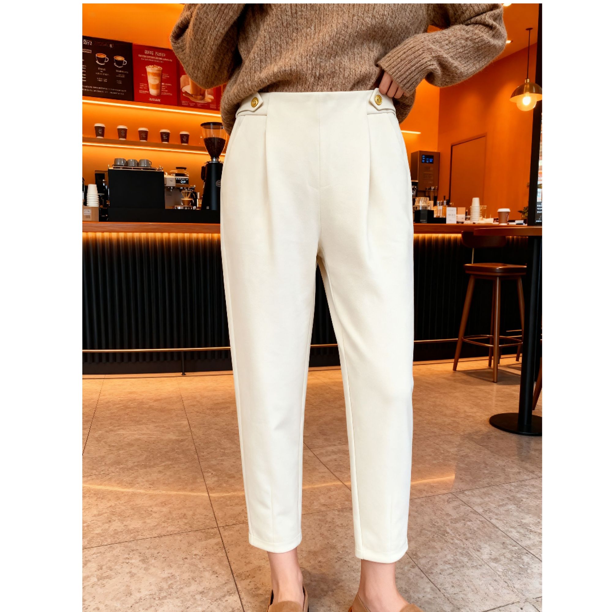 2220#时尚秋冬加绒加厚休闲裤【B3-1】