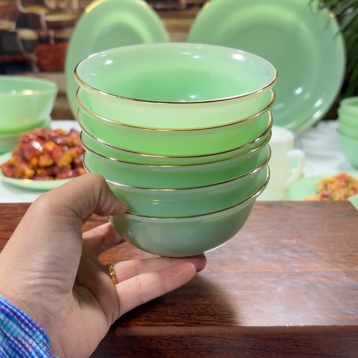 景德镇高端玉瓷套装碗盘单品