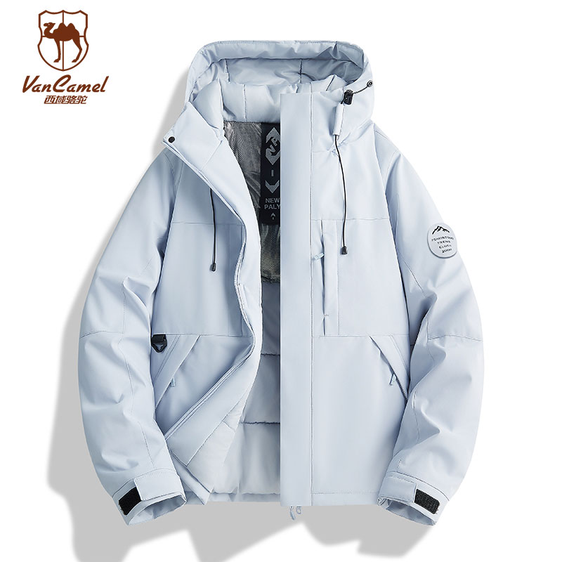 VANCAMEL/西域骆驼情侣男装户外冬季休闲时尚户外棉服KZL66188