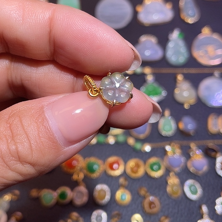 翡翠银S925镶嵌颈饰