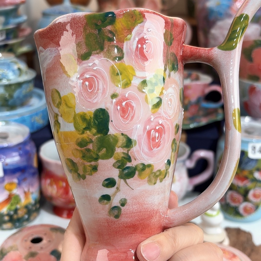 景德镇手绘高温釉下彩陶瓷茶具