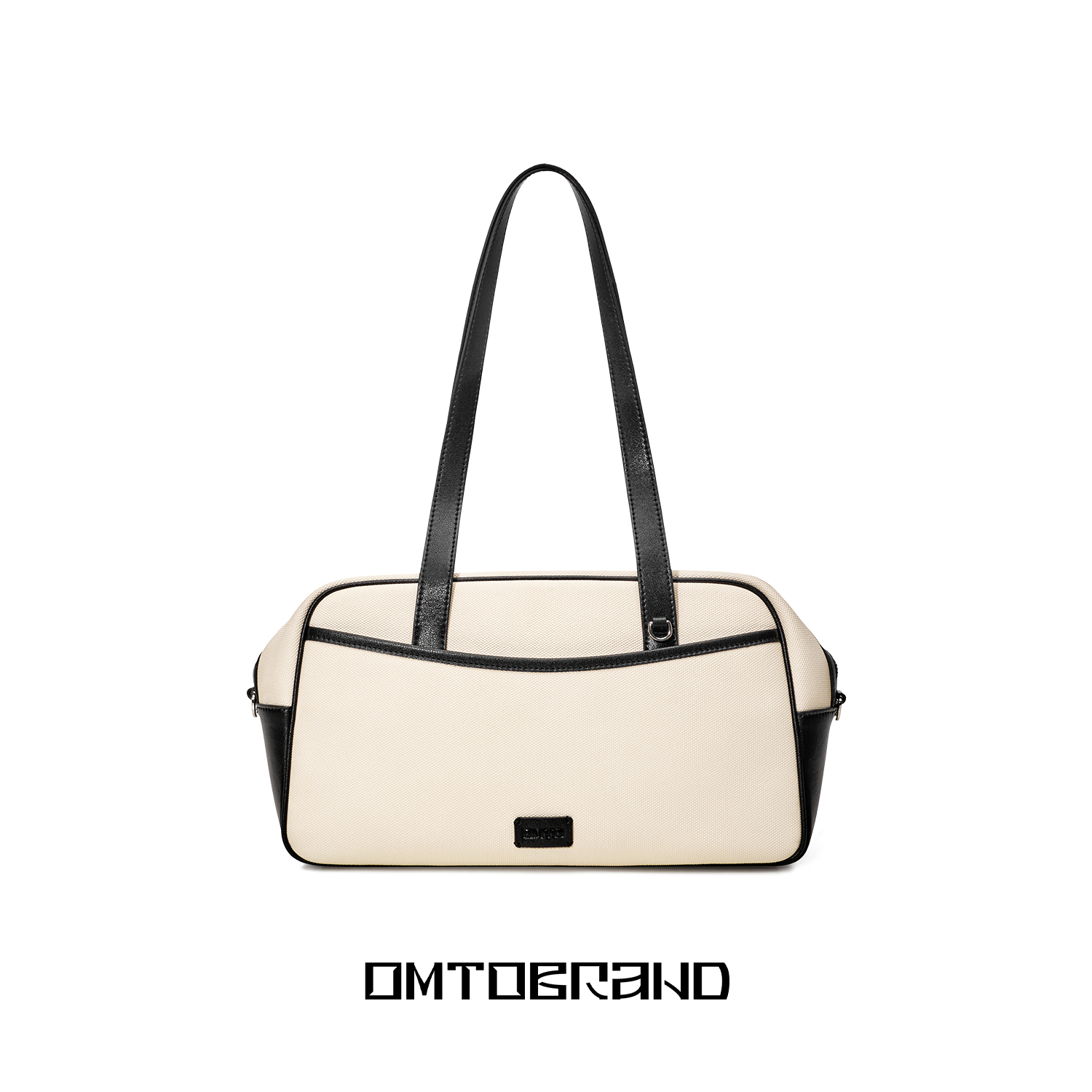 omto麸麸燕麦保龄球包女秋冬新款小众手提通勤波士顿包复古学院风