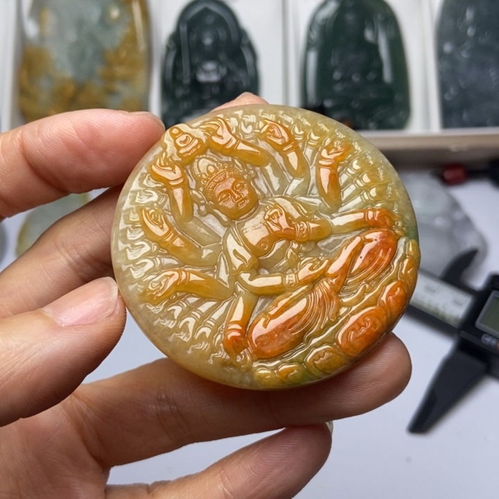 翡翠未镶嵌挂件翡翠