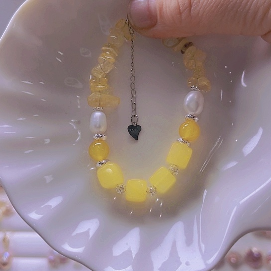 淡水珍珠手绳合金