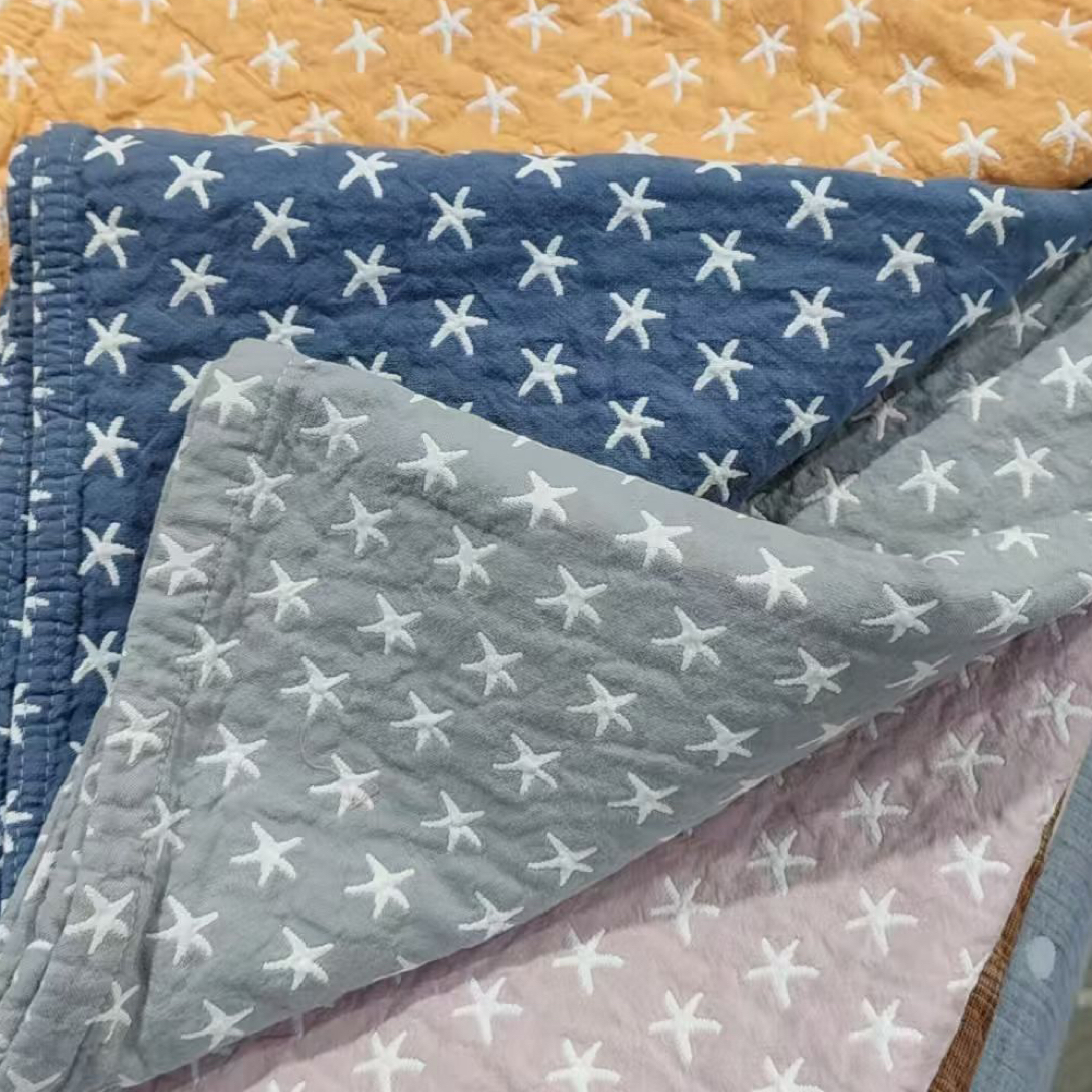 千鸟格纱布枕巾舒适透气大号枕巾55*80尺寸枕巾一对