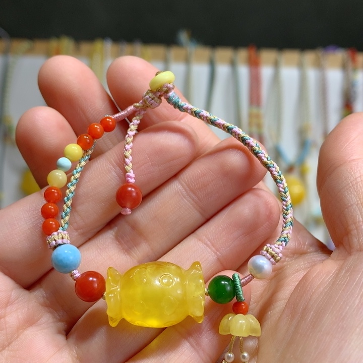 蜜蜡未镶嵌裸石特价糖果