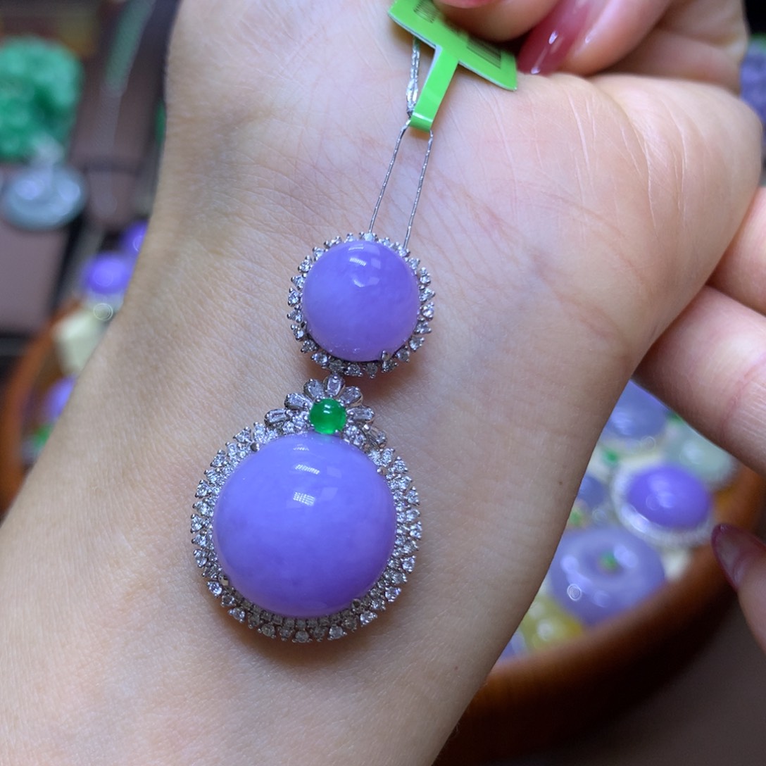 【闪购商品】翡翠18K金镶嵌颈饰翡翠