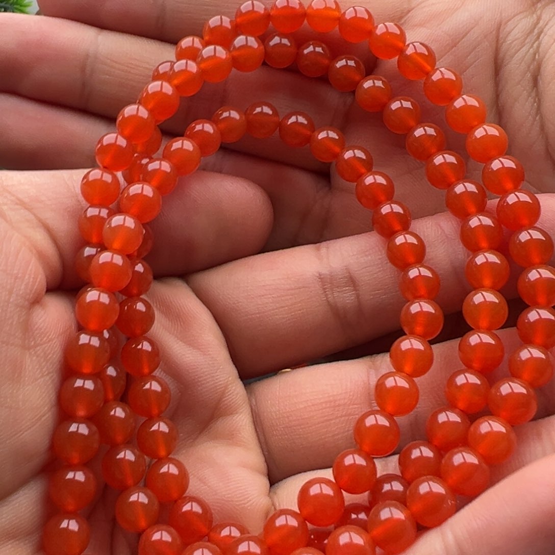 南红玛瑙圆珠6.2 未镶嵌