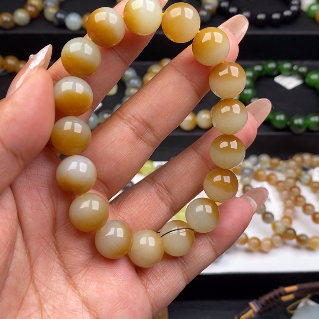 和田玉未镶嵌手链