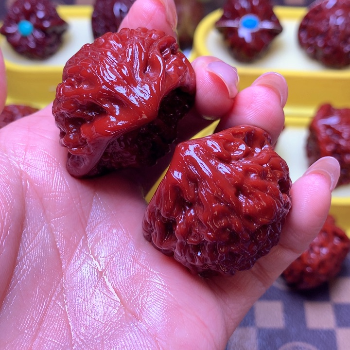 文玩核桃把件蛇头40