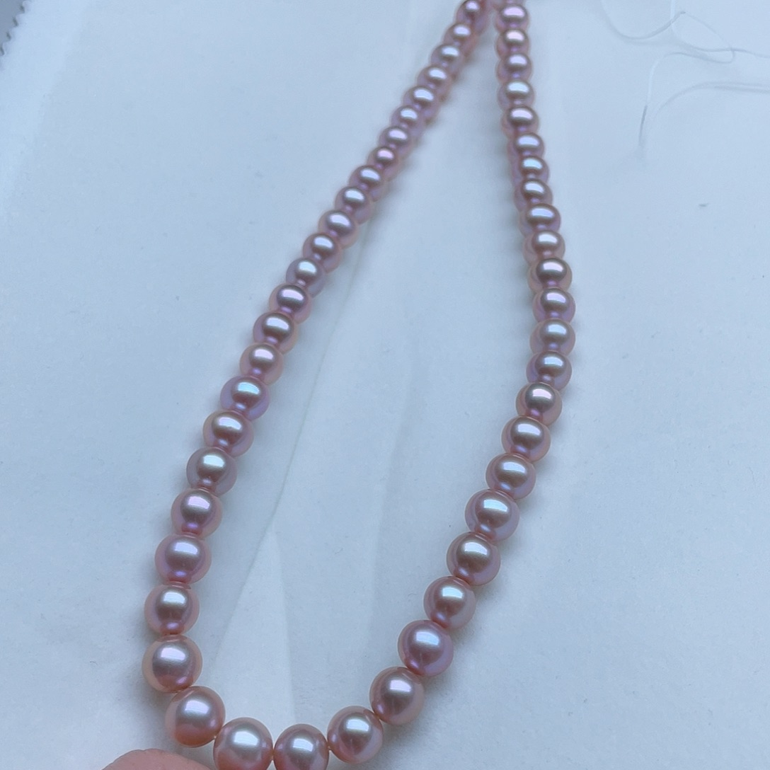 淡水珍珠颈饰银S925镶嵌