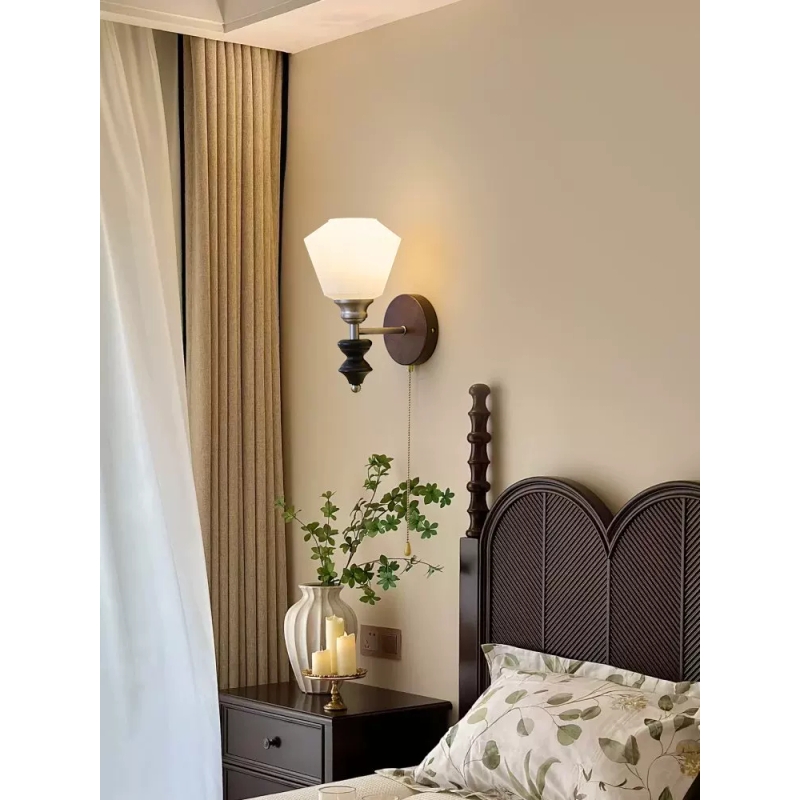 壁灯床头灯卧室led现代简约北欧创意美式客厅过道灯宾馆墙壁灯具