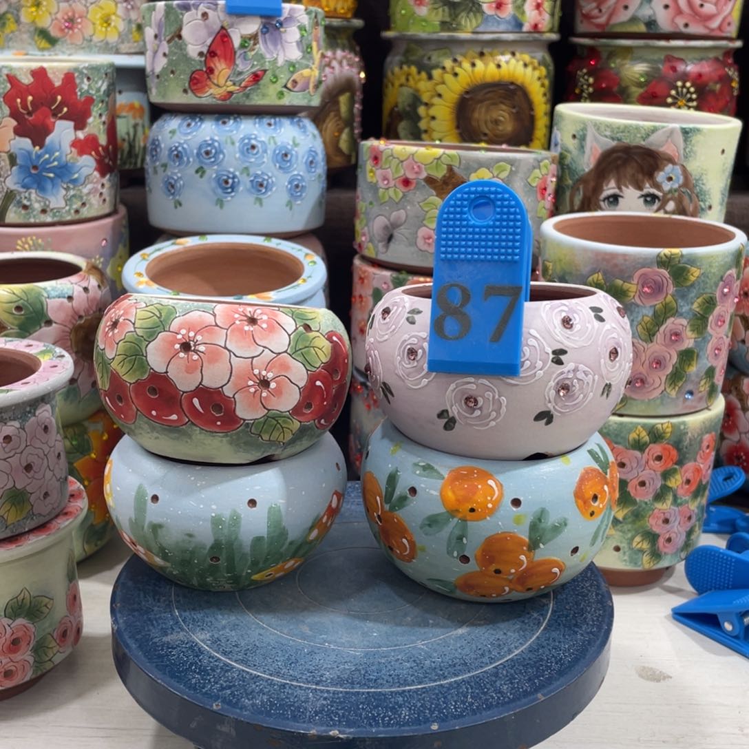 红陶多肉花盆小盆