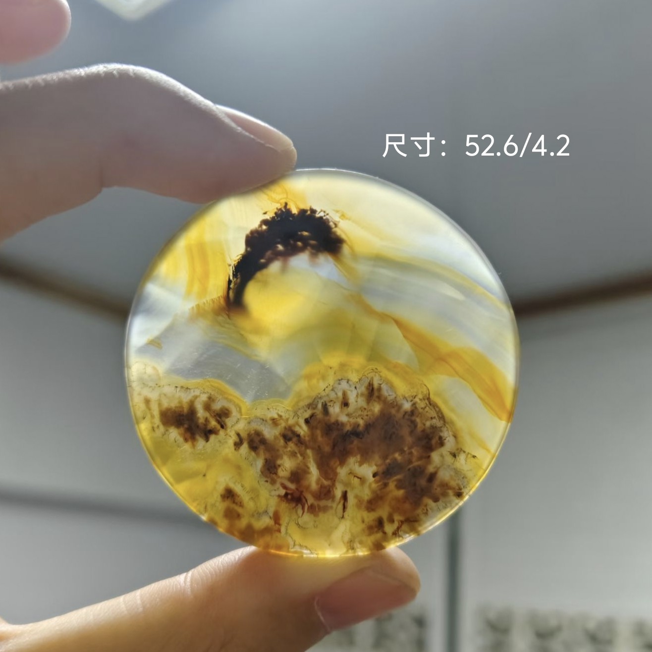 天然玛瑙像形牌   鱼跃龙门  乘风破浪 