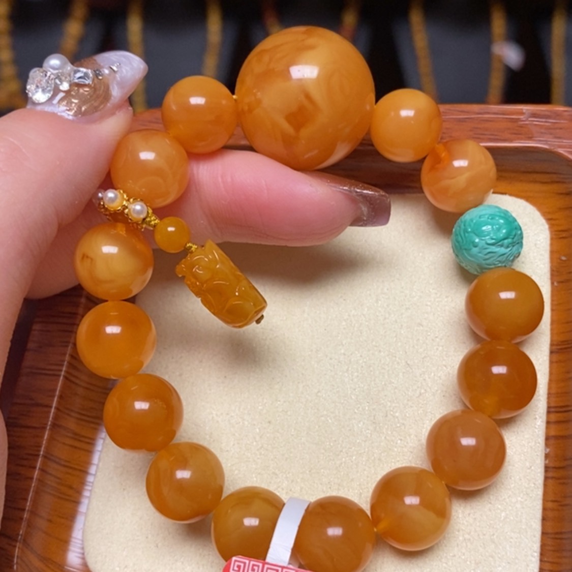 【闪购商品】蜜蜡手链未镶嵌手串