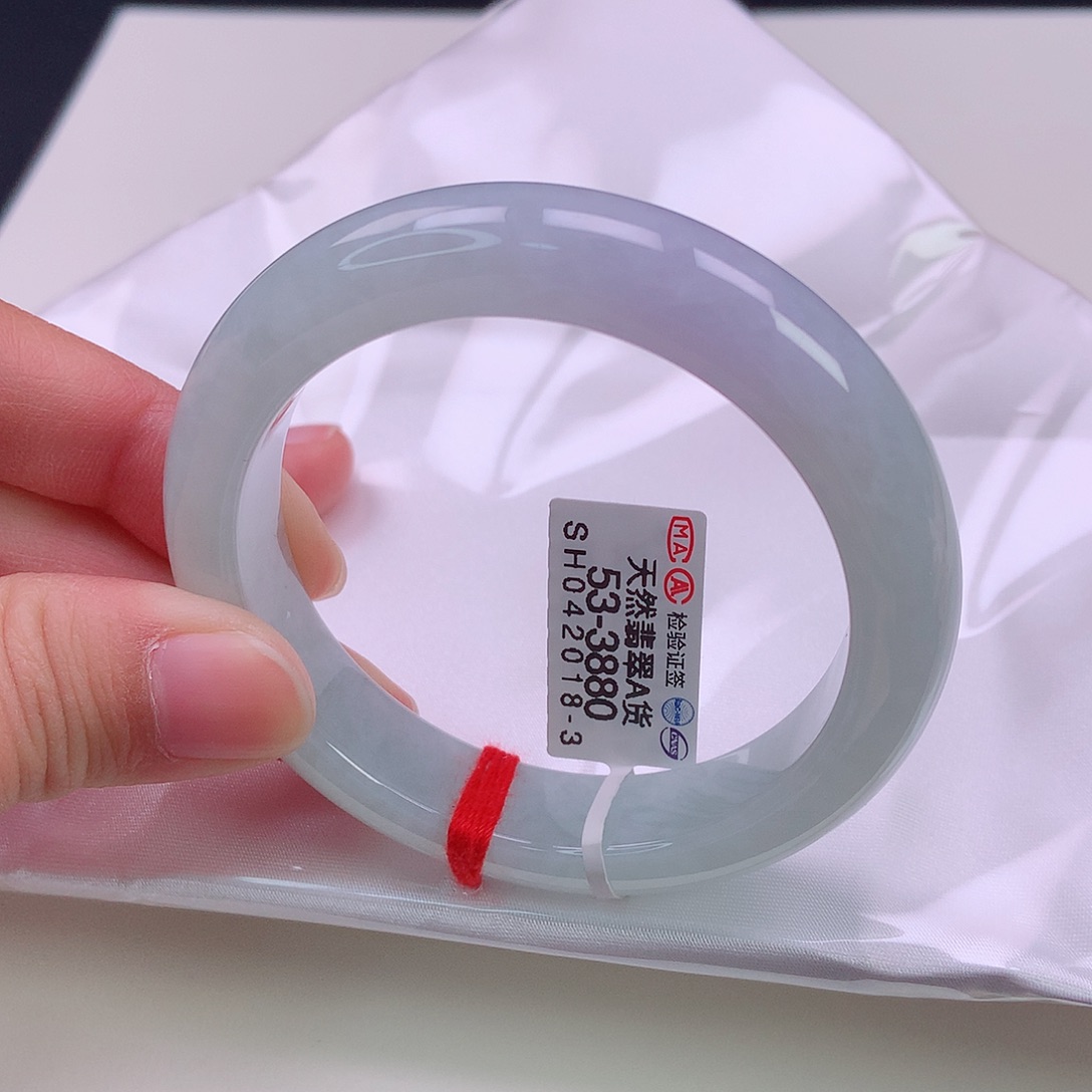 翡翠手镯未镶嵌53正圈