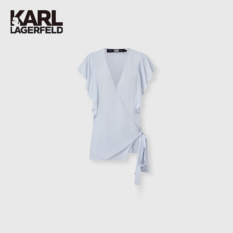 【诗语专属】KARLLAGERFELD春季新款小衫女上衣老佛爷221FW1600