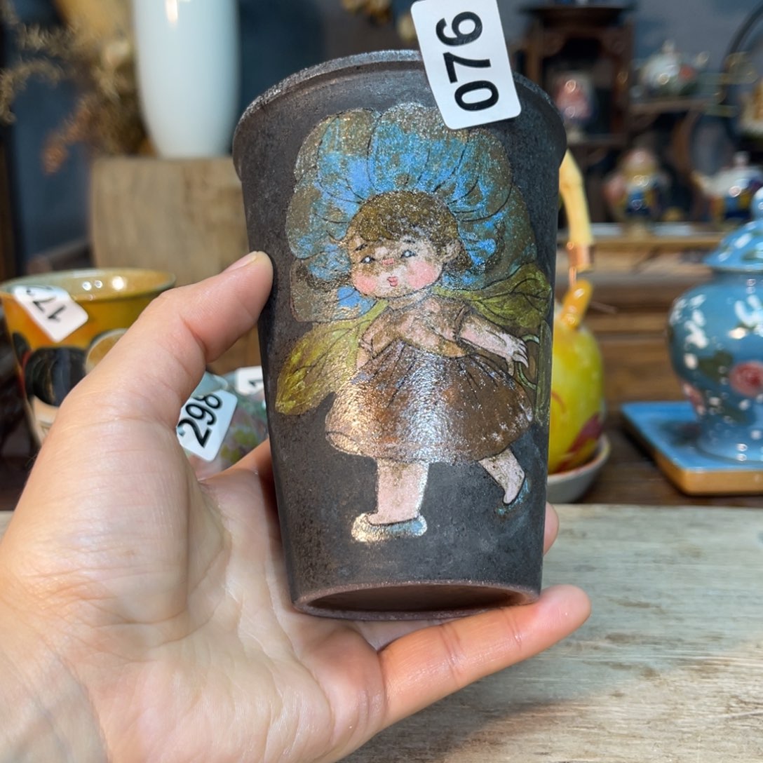 壶陶素浅陶瓷手工手绘