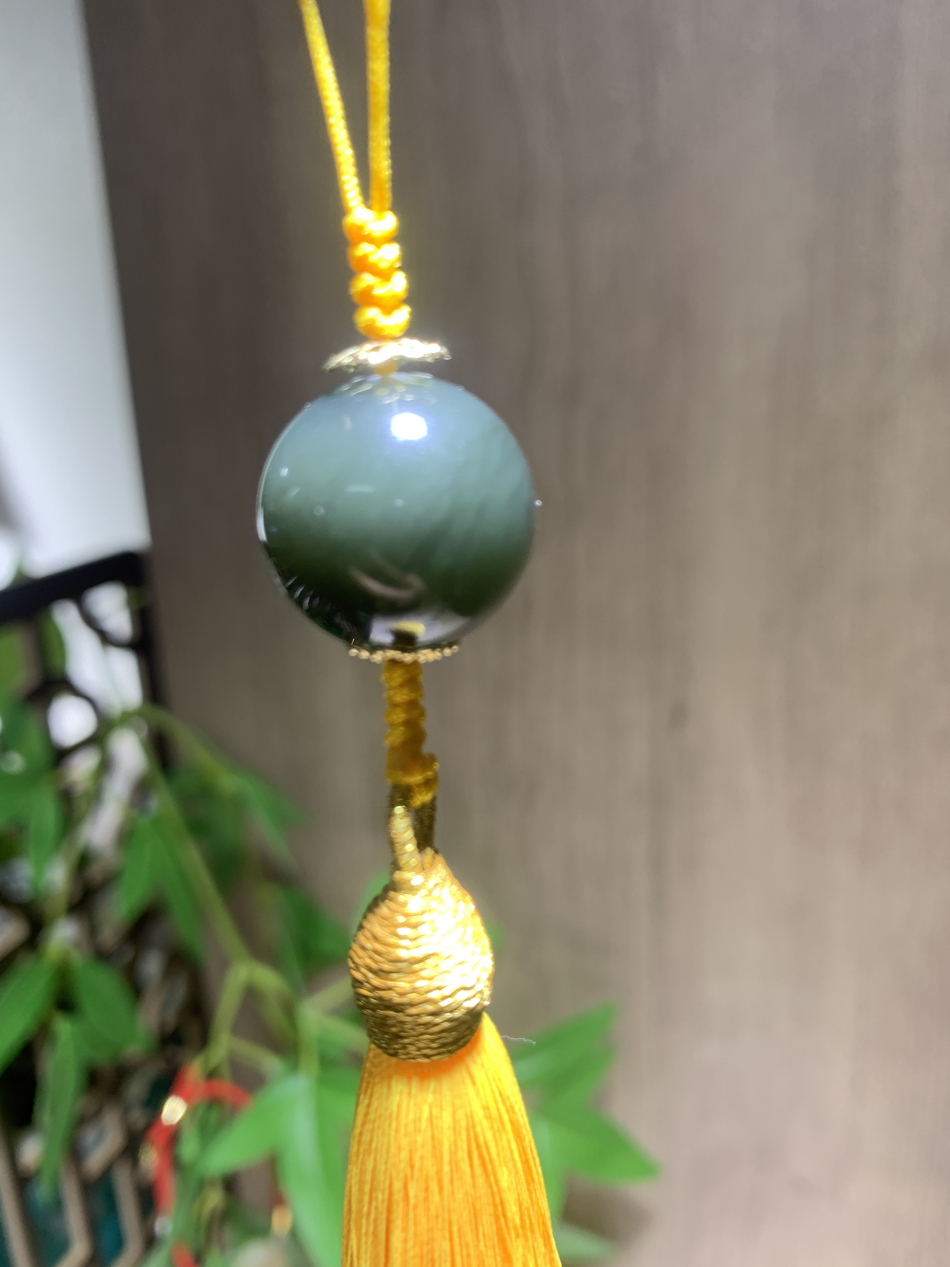 新疆和田玉青玉车挂包挂